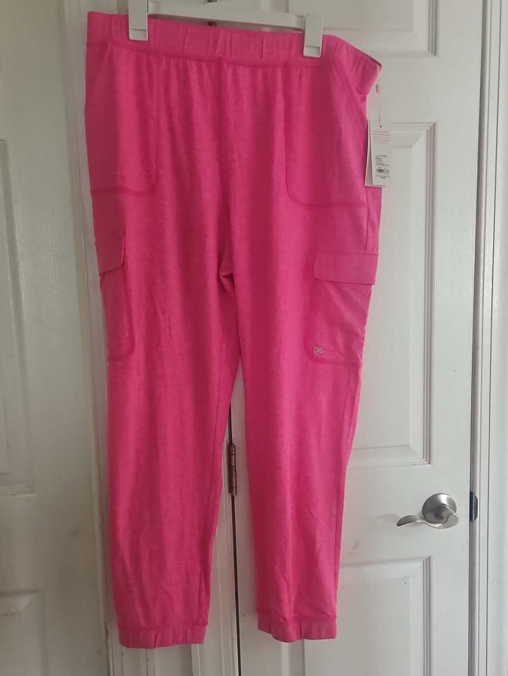 Lilly Pulitzer Bright Pink Cargo Jogger Pants
